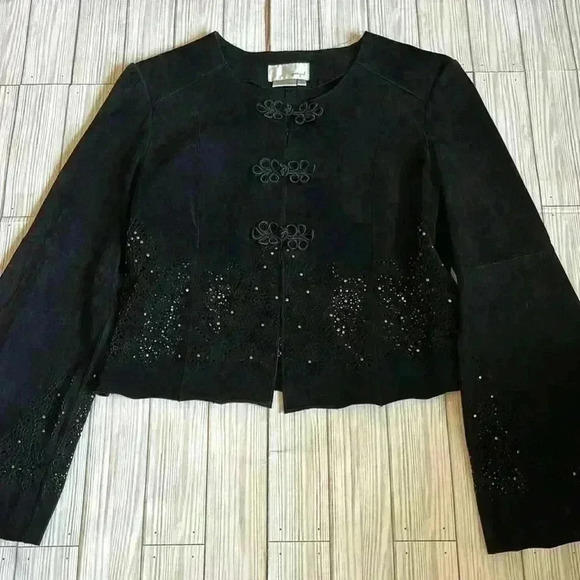 Spiegel Suede Boho Southwestern Light Jacket - Picture 3 of 9